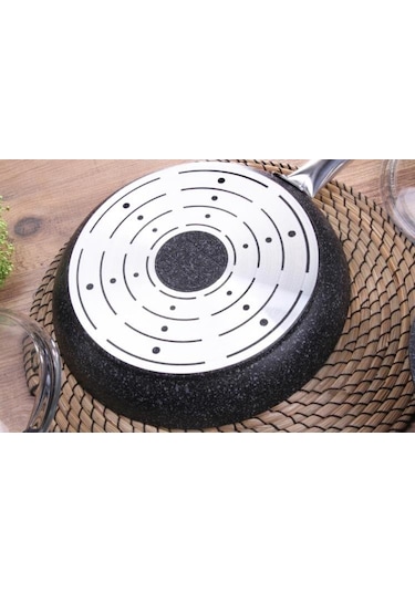 Falez Black Line Granit Döküm 22 CM Tava Siyah