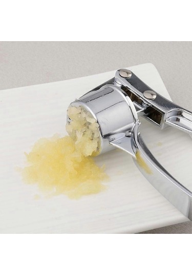 Sarımsak Presi Çinko Alaşımlı Kıyma Makinesi Zencefil Kırıcı Sarımsak Presi Doğrayıcı Kolay Sıkma Paslanmaz Ergonomik Sap Kolay Temizleme Siyah