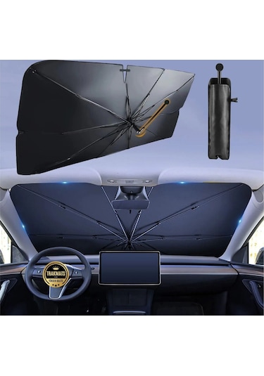 Renault Megane 3 Hb 2009-2010-2011-2012-2013-2014-2015-2016 Bükülen Saplı Oto Güneşlik Şemsiye