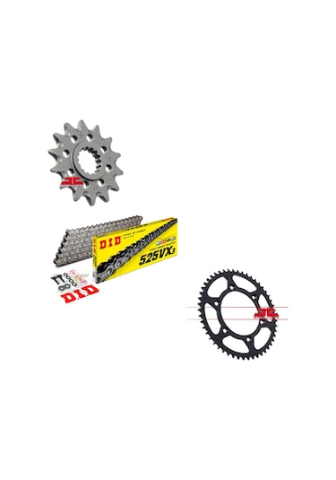 2010-2014 Kawasaki Z 1000 Zincir Dişli Set Did Vx3-Jt Dişli Set