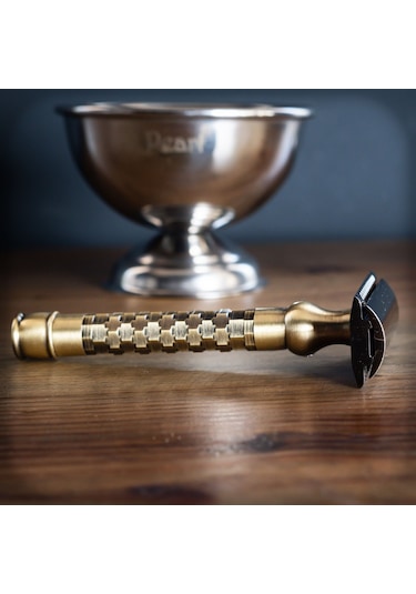 Pearl Shaving Krom Kaplama Antik Taraksız Jiletli Tıraş Bıçağı