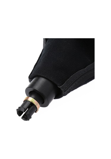 Geeksen Vw Passat B6 İçin 5 Vites Manuel Vites Topu + Kılıf + Çerçeve Tam Set - Kolay Kurulum Siyah Pu Deri Plastik Siyah