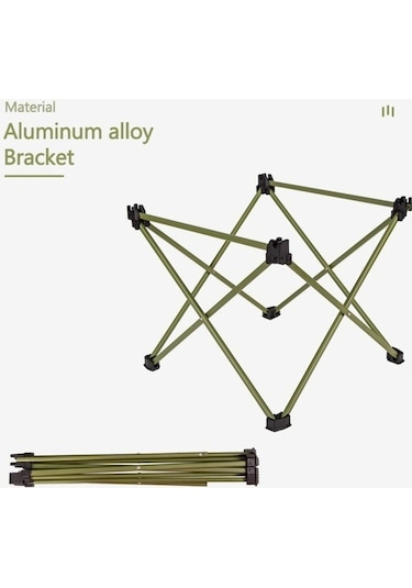 Bloomnest Yeşili Taşınabilir Renkli Piknik Ordu Masası Katlanır Kamp Çok Alüminyum & - Br Çok Renkli, Renkli Tasarım Çok Renkli