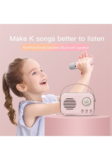 Singree Retro Taşınabilir Bluetooth Hoparlör - Kablosuz Mikrofonlu, Tf Kart Ve Aux Girişli, 5w Bass, 6 Saat Çalışma Süresi