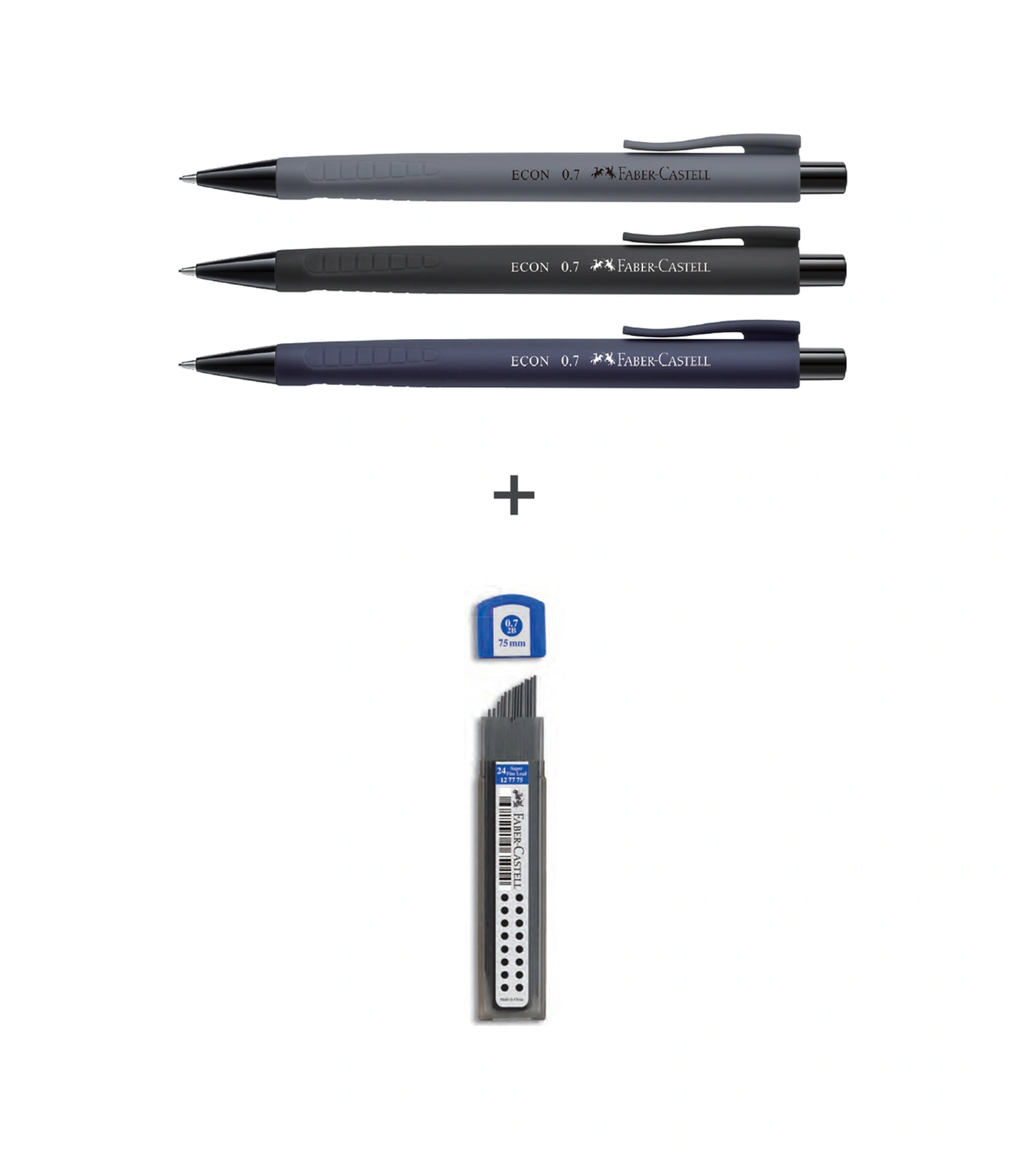 3'lü Econ Versatil, Urban 0.7 Mm,super Fine Min 2b 0.7 Mm, 4'lü Yazım Seti