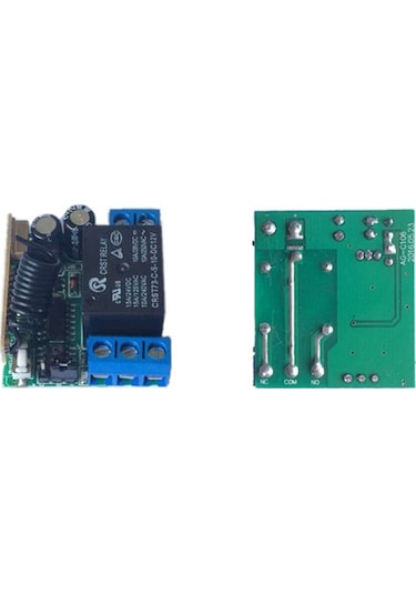 Rf Uzaktan Kumandalı 433mhz Röle Kartı 12/24v 2 Kumanda