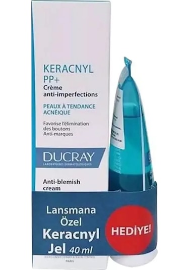 Ducray Keracnyl Glycolic Cream 30 Ml+ Keracnyl Jel 40 Ml Hediye