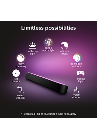 Philips Hue Play 2'li Ekopaket - Siyah
