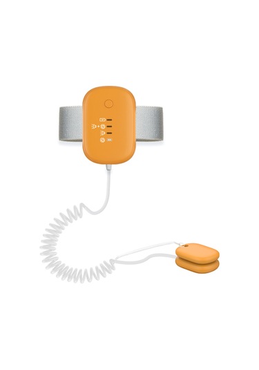 Lemestar Turuncu Çocuk Bez Nem Alarmı, 3 Alarm Modu Ses/titreşim/ses+titreşim , Manyetik Tutma, Type-c Şarj, 120 Saat Çalışma Süresi