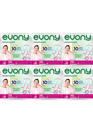 Evony Günlük Mesane Pedi Yoğun 60 Adet (6Pk*10)
