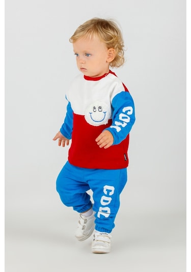 Harika Kids Erkek Bebek&çocuk İki İplik Kumaş Orta Kalınlıkta Örme Basic Alt Üst Eşofman Takımı 001