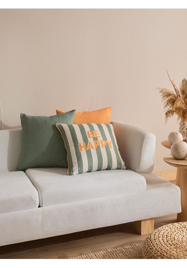 Joyleaf 3'lü Kırlent Kılıf Seti Yeşil