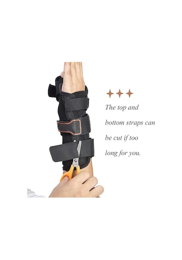 De Quervain Tenosinoviti, Tendinit, Karpal Tünel Sendromu Ve Artrit İçin Bilek Desteği Ve Başparmak Spika Ateli, Sol El İçin Bilek Desteği Başparmak Ateli - Orta