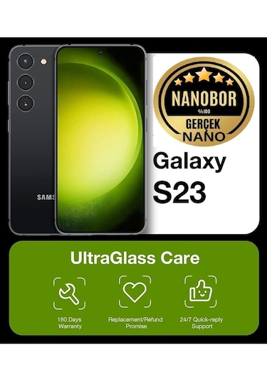 Samsung Uyumlu S23 Nano Ekran Koruyucu Kırılmaz Cam - Ultra Şeffaf