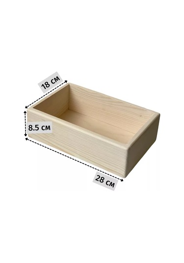 L.dom Mutfak İçin Dekoratif Ahşap Baharat Saklama Kutusu 194593514 Beyaz Kum