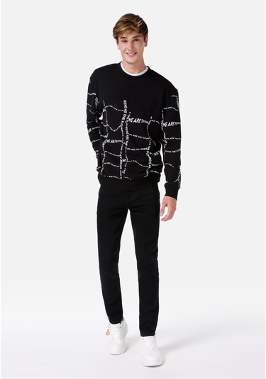 Colins 035 Ryan Dar Kesim Yüksek Bel Dar Paça Siyah Erkek Pantolon Cl1067180 DENİM