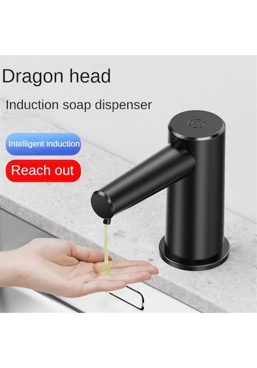 Xurunkeji Tezgah Üstü Lavabo Musluğu Sabunluk Kızılötesi İndüksiyon Otomatik Sabunluk Banyo Sabunlukları Sıvı Gümüş Gümüş