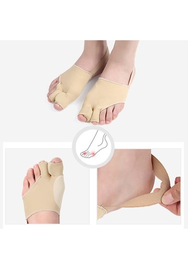 Homyl 2x Halluks Valgus Düzeltici Bunyon Ayak Ayırıcı Erkek Kadın