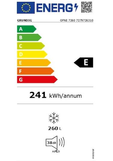 Grundig GFNE 7260 260 L 7 Bölmeli Derin Dondurucu