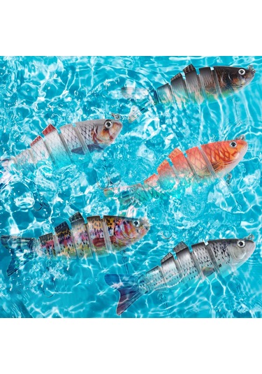 Yuntech01 Tomshoo 6 Bölmeli Gerçekçi Yüzme Hareketli 10cm 16g Sazan Yem Oltası