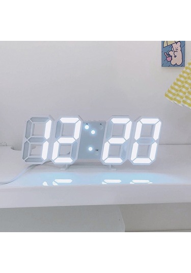 3d Dijital Led Uzay Tasarım Yeni Nesil Masa Duvar Saati Ayarlanır