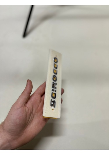 Volkswagen Scirocco Krom Bagaj Yazısı Logosu Arması 3m 3d Abs