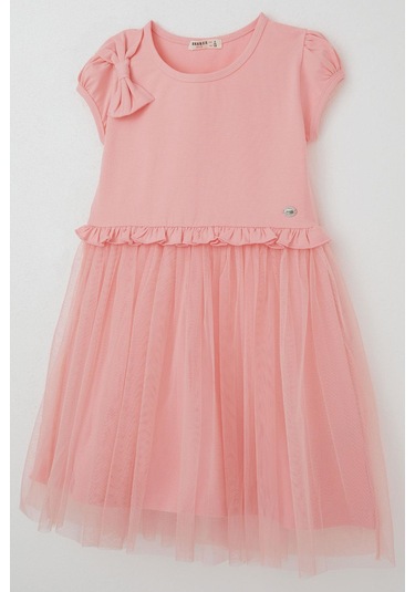 Breeze Kız Çocuk Elbise Bel Kısmı Fırfır Detaylı Omuzu Fiyonk Aksesuarlı 4-8 Yaş, Pembe Pembe Breeze Kız Çocuk Elbise Bel Kısmı Fırfır Detaylı Omuzu Fiyonk Aksesuarlı 4-8 Yaş, Pembe Pembe
