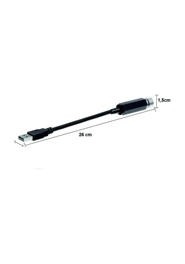 Usb Yıldız Tavan Ledi 26cm 5 Modlu Kırmızı Renk