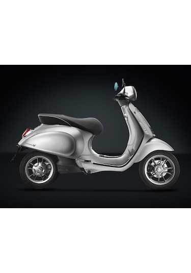 Vespa GTS-GTV Amblem Yan Panel *Siyah* / RIZOMA