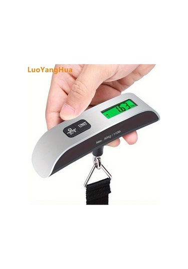 Fastbuy 110lb 50kg Wangxi Simli Seyahat Terazisi, Arka Led Lcd Ekranlı, Pil İle Çalışan, Tasinabilir, Asili, Arka Aydinlatmal Simli