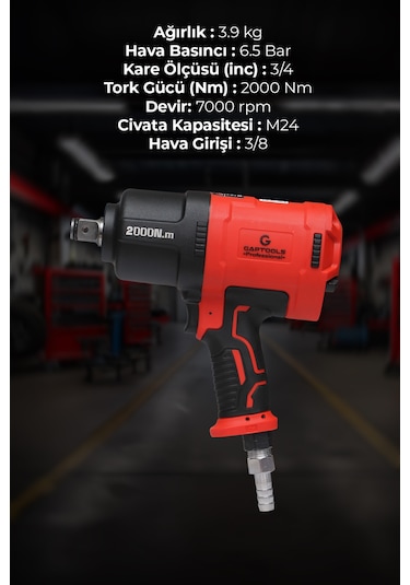 Gaptools ﻿GP3401 3/4 Havalı Somun Sökme