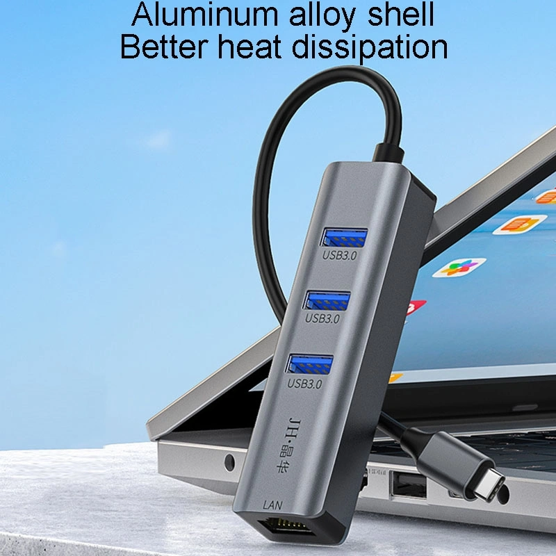 Sones Jınghua Gigabit Lan Dönüştürücü Bilgisayar Harici Sürücüsüz Ağ Kartı İçin, Özellikler: Usb3.0 Dört Portlu