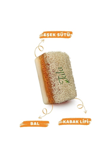 Tala Doğal Kabak Lifli Ballı Eşek Sütlü Sabun El Yapımı Talaliflisabun Eşek Sütü