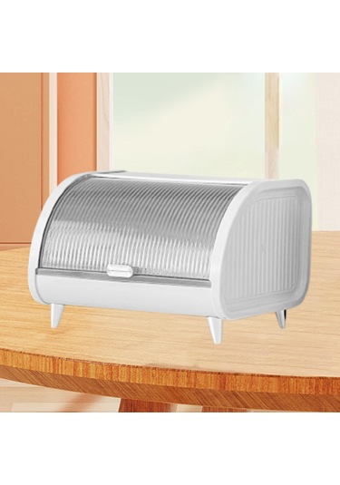 Homyl Kozmetik Saklama Kutusu Mutfak Kabı Fırın Kahve Beyaz