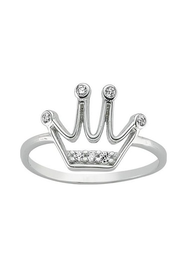 Kral Tacı Taşlı Kolye Küpe Yüzük Kadın Üçlü Gümüş Set Yst15