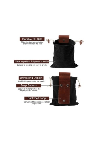 Funtree Katlanabilir Kemer Çantası - Su İtici Meyve Toplama Yeşil Renkli Model Yeşil