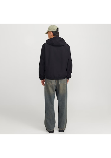 Jack&jones Legacy Light Hood Erkek Siyah Kapüşonlu Ceket Siyah