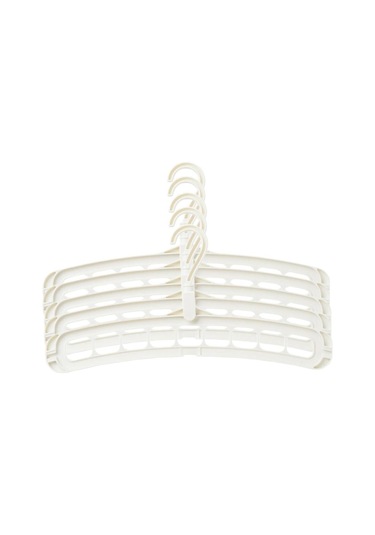 Suntek Elbise Askısı Organizatör Beyaz 5 Adet Çok Renkli