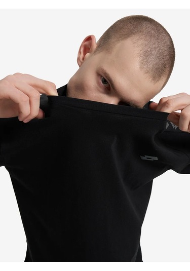 Lotto Erkek Oversize Vesuvius Tişört 363298483 Siyah