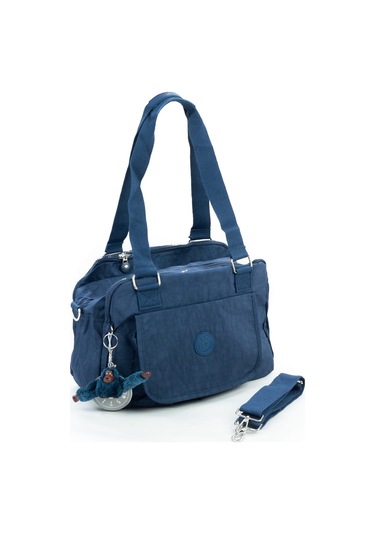 571 Krinkıl/klinkır Su Geçirmez İthal Kumaş Çok Gözlü Anne Okul Postacı El Omuz Çanta Lacivert 9-5c Lacivert