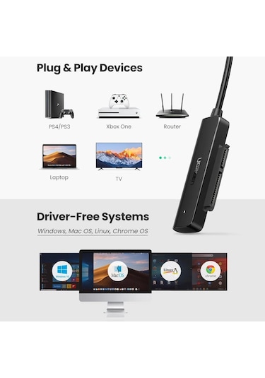 Ugreen Usb 3.0 To Sata 3 Dönüştürücü Adaptör