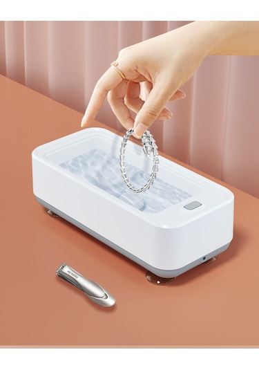 Yunboo Usb Şarjlı Ultrasonik Temizleyici - Gözlük, Mücevher, Saat İçin Derinlemesine Temizleme - Pembe, Taşınabilir, Tek Düğme Kontrol