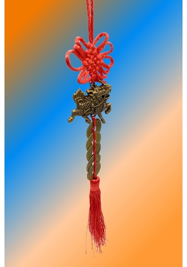 Çin Feng Shui Şans Ve Bereket Beşli Para Dragon 35 Cm