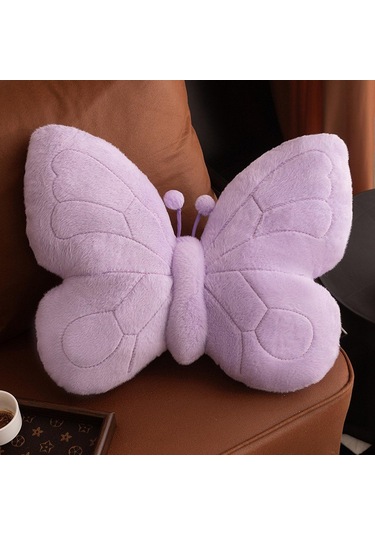 Suntek Kelebek Şeklinde Yastık Hediyesi Rahat Sevimli Yatak Mor