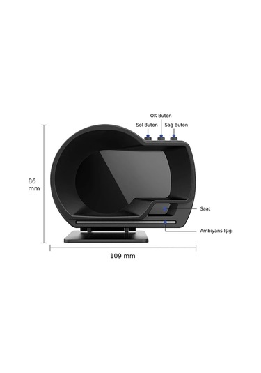 Hud P6 Obd + Gps Gauge