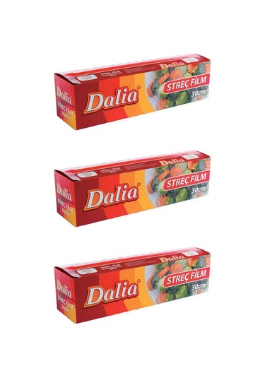 Dalia Şeffaf Mutfak Rulo Streç Film 3 Paket 30 CM x 100 M