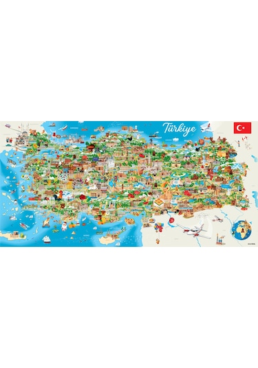 Anatolian 1500 Parçalık Puzzle - Türkiye Haritası 3793