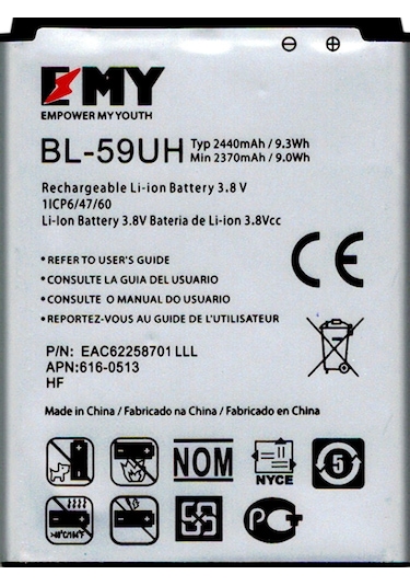 Lg G2 Mini Uyumlu Emy Batarya Bl-59uh