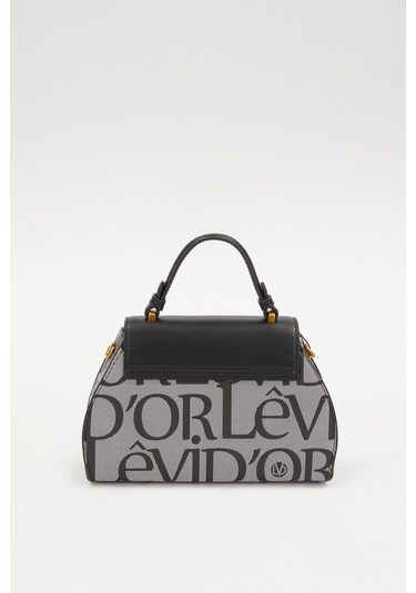 Siyah Kumaş Görünümlü El Çantası Siyah