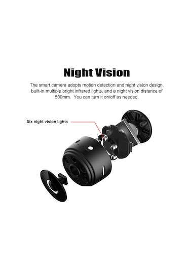 Kablosuz Güvenli Kamera 1080p Monitör Kamerası Manyetik Arka Ev Akıllı Kamera Gece Görüşlü Bebek Evcil Hayvanlar İçin Beyaz